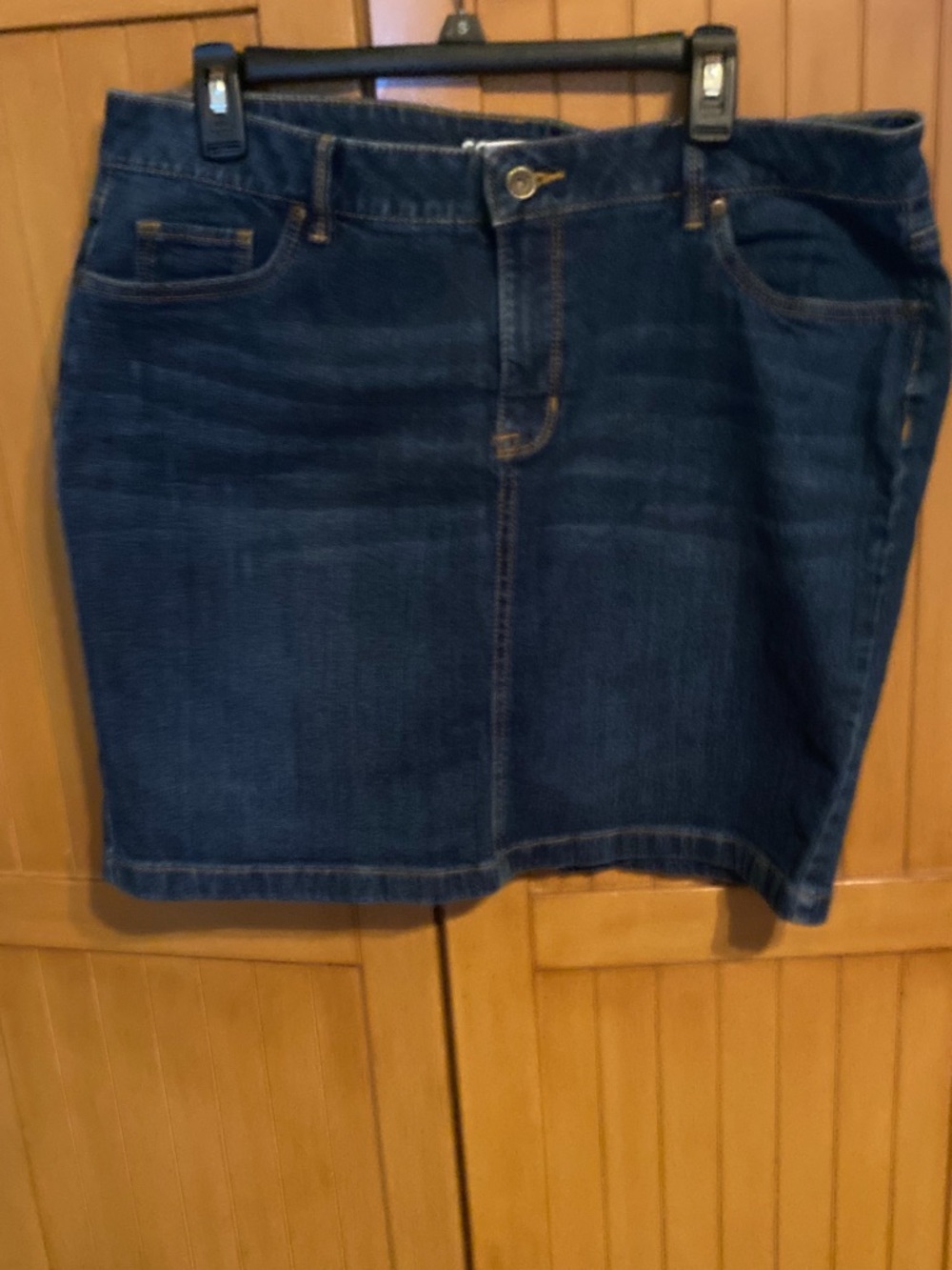 Sonoma Dark Wash Denim Mini Skirt/Size 16